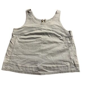 Velvet Heart Denim Top Sleeveless Blue Jean Crop Tank‎ Summer Casual Cute Large